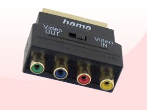 adaptador scart hama b0002w5wzo frontal