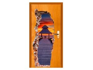 adesivi porte vini 3d cabana frontal