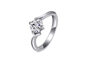 anillo solitario swarovskielements contrarie12 frontal