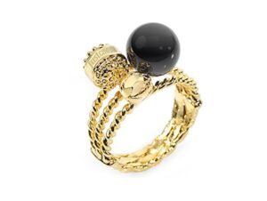 anillo justcavalli venusgold frontal
