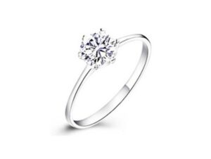 anillo solitario swarovskielements solitario frontal