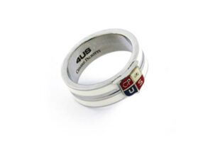anillo unisex cesarepaciotti anilloacero frontal