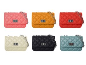 bolso mujer acolchado bolsonaranja frontal