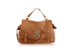 bolso mujer pablobaldini bolsomarron frontal