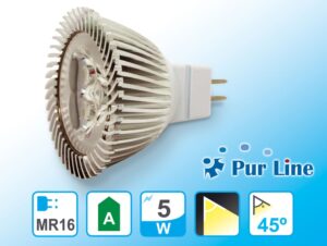 bombilla dicroica mr16 pur_mr16_5w_c frontal