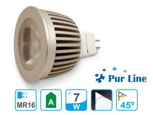 bombilla dicroica mr16 pur mr16 7wf frontal