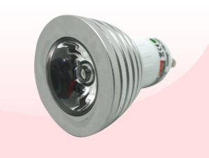 bombilla pur gu10 3w rgb frontal