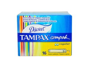 caja tampax compakdiscreet frontal