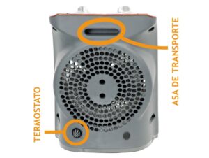calefactor electrico soplante chd 222j frontal
