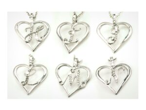 collar colgante swarovskielements corazon l frontal