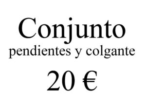 conjunto pendientes conjuntos frontal