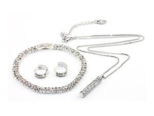conjunto swarovskielements setdoublerow frontal