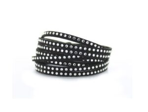 pulsera negra gleevendesign pulsera frontal