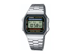 reloj vintage casio a168wa 1yes frontal