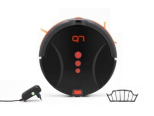 robot aspirapolvere nero samba365 frontal