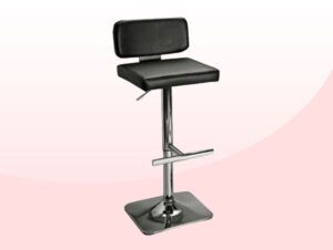 taburete negro regulable gp 0417 frontal