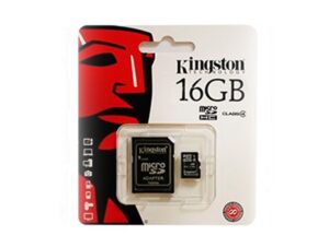 tarjetas micro kingston microsd16gbx2 frontal