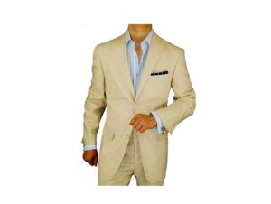 traje caballero lino b48 frontal