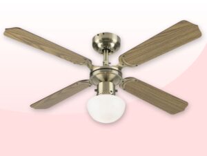 ventilador techo madera portland frontal
