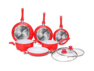 batteria pentole kenex bateria8rojo frontal