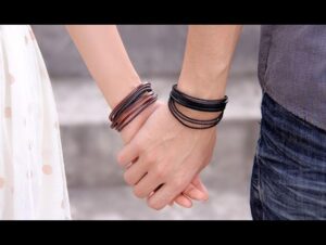 brazalete unisex trenzado trenzadonegro frontal