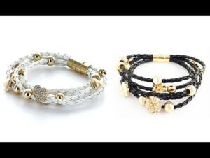 bracciali pelle swarovskielements heartblanco frontal