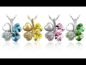 collana pendente quadrifoglio chollitos frontal