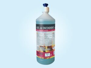 caja botellas gel encendido frontal