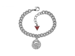 pulsera plata guess ubb70203 frontal