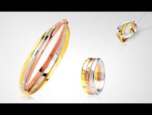 tris anelli swarovskielements conjuntotris frontal