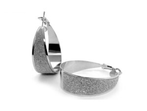 pendientes media swarovskielements crystaldust frontal